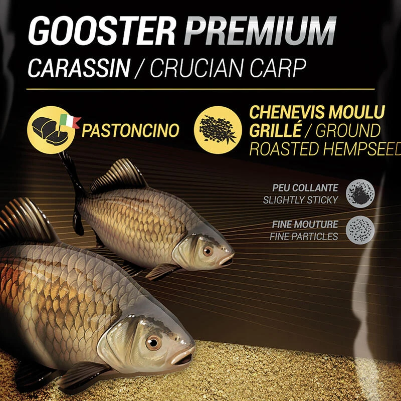 AMORCE GOOSTER PREMIUM CARASSIN JAUNE 1kg 4 AMORCE GOOSTER PREMIUM CARASSIN JAUNE 1kg – Image 2