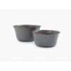 Barebones Bols à Mélanger En Émail - 2 Pièces - Gris Pierre -Pêche Séries Boutique barebones bols a melanger en email 2 pieces gris pierre