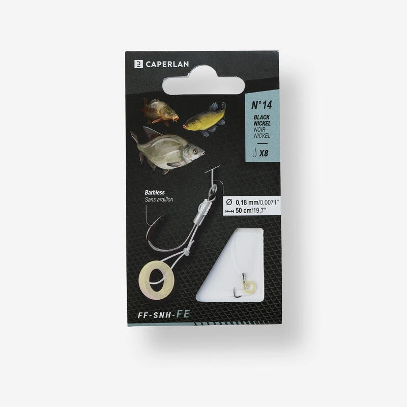 Bas De Ligne Avec Bague à Esche Pour La Pêche Au Feeder FF - SNH - FE 3 Bas De Ligne Avec Bague à Esche Pour La Pêche Au Feeder FF - SNH - FE