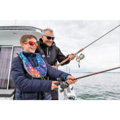 PLASTIMO GILET AUTOMATIQUE EVO JUNIOR BLEU - HARNAIS + SOUS CUTALE -Pêche Séries Boutique gilet automatique evo junior bleu harnais sous cutale 3