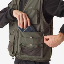 GILET De Pêche 500 Kaki 14 GILET De Pêche 500 Kaki -Pêche Séries Boutique gilet de peche 500 kaki 2