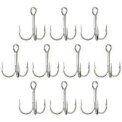 HAMEÇON TRIPLE PÊCHE HOOK TRIPLE NICKEL -Pêche Séries Boutique hamecon triple peche hook triple nickel 1