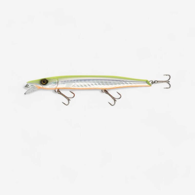 Jerkbait Pêche Au Leurre En Mer JERKUDA 170F Blanc Fluo 3 Jerkbait Pêche Au Leurre En Mer JERKUDA 170F Blanc Fluo