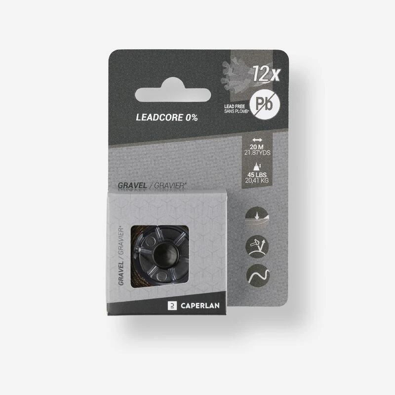 Leadcore 0% Gravier 45lbs 20m Pêche De La Carpe 3 Leadcore 0% Gravier 45lbs 20m Pêche De La Carpe