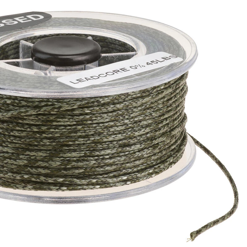 Leadcore 0% Olive 45lbs 20m Pêche De La Carpe 4 Leadcore 0% Olive 45lbs 20m Pêche De La Carpe – Image 2