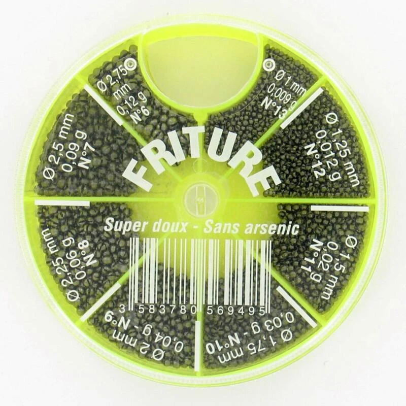 Lest Pêche Boîte 8 Cases Plombs Fendus 3 Lest Pêche Boîte 8 Cases Plombs Fendus