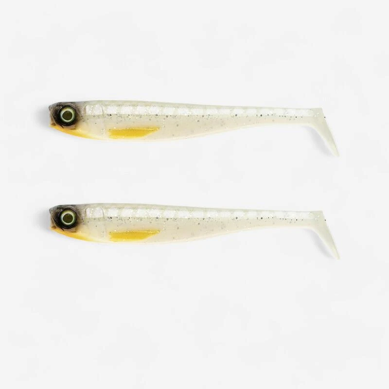 LEURRE SOUPLE BROCHET SHAD ROGEN 120 BLANC X2 3 LEURRE SOUPLE BROCHET SHAD ROGEN 120 BLANC X2