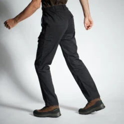 PANTALON CARGO RESISTANT STEPPE 300 NOIR -Pêche Séries Boutique pantalon cargo resistant steppe 300 noir 2
