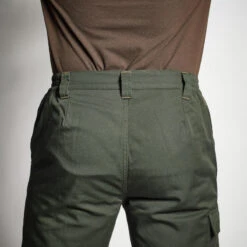 PANTALON CHASSE CHAUD VERT 100 -Pêche Séries Boutique pantalon chasse chaud vert 100 4