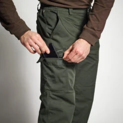 PANTALON CHASSE CHAUD VERT 100 -Pêche Séries Boutique pantalon chasse chaud vert 100 6