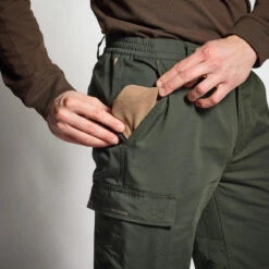 PANTALON CHASSE CHAUD VERT 100 -Pêche Séries Boutique pantalon chasse chaud vert 100 7