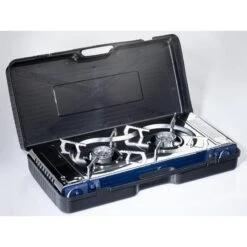 Réchaud à Gaz 2 Feux - Skandika Brann - Camping - Allumage Piezo - Mallette -Pêche Séries Boutique rechaud a gaz 2 feux skandika brann camping allumage piezo mallette 6