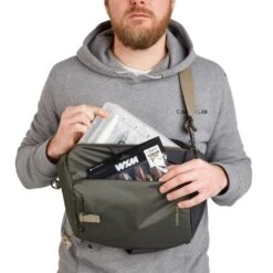 Sac à Bandoulière De Pêche 9L - Sling Bag 100 Kaki -Pêche Séries Boutique sac a bandouliere de peche 9l sling bag 100 kaki 6