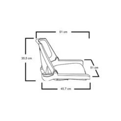 SIÈGE PILOTE RABATTABLE COUSSIN GRIS -Pêche Séries Boutique siege pilote rabattable coussin gris 6