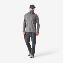 Tee-shirt De Pêche Anti-UV 500 Gris -Pêche Séries Boutique tee shirt de peche anti uv 500 gris 3