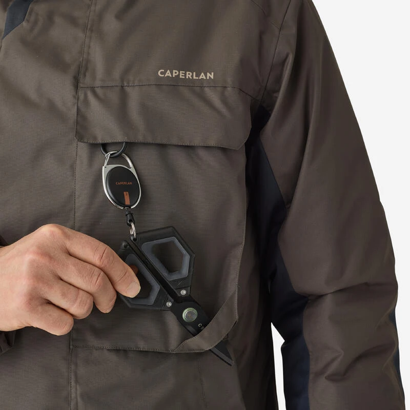 Veste De Pêche Imperméable Chaude Homme - FJ 500 TH Kaki 8 Veste De Pêche Imperméable Chaude Homme - FJ 500 TH Kaki – Image 6